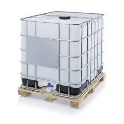 Cuves IBC 1000 litres de réemploie -palette bois